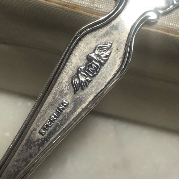 Vtg Sterling Silver Baker Manchester Kansas American USA Souvenir Spoon 5” - Picture 4 of 6